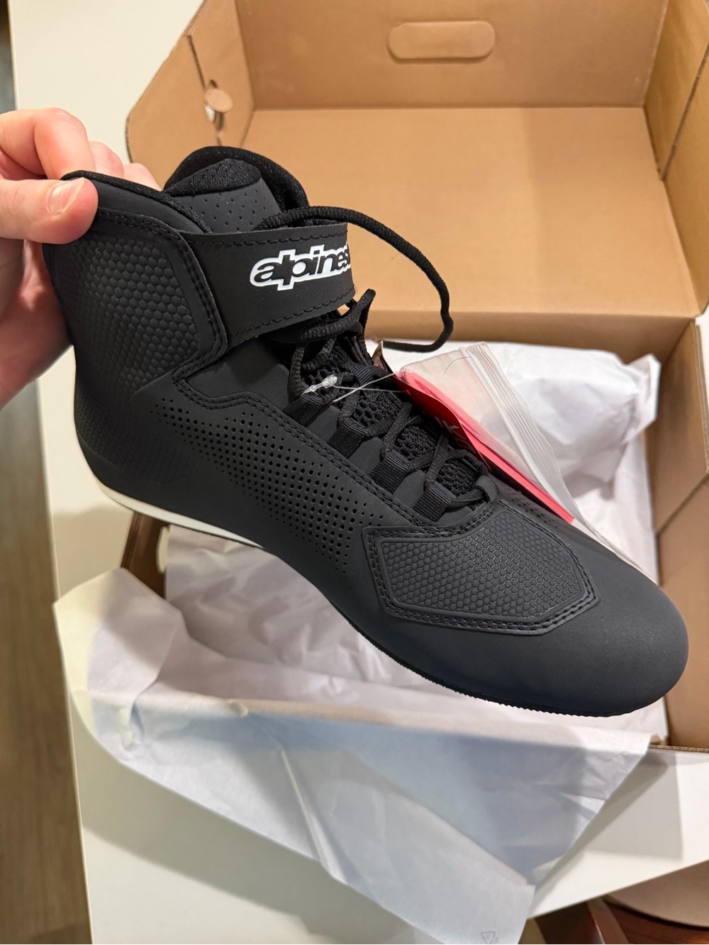 Alpinestars Men’s Black High-Top Racing Sneakers